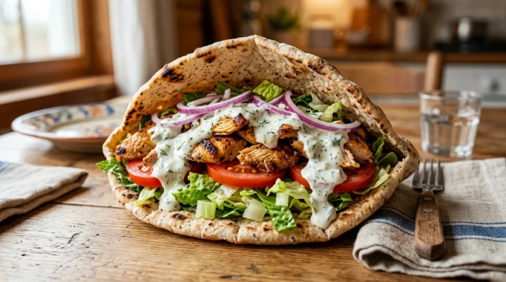 Recette de kebab poulet sauce maison facile et savoureuse
