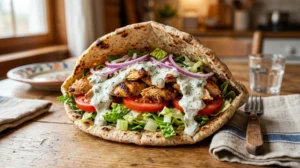 Recette de kebab poulet sauce maison facile et savoureuse