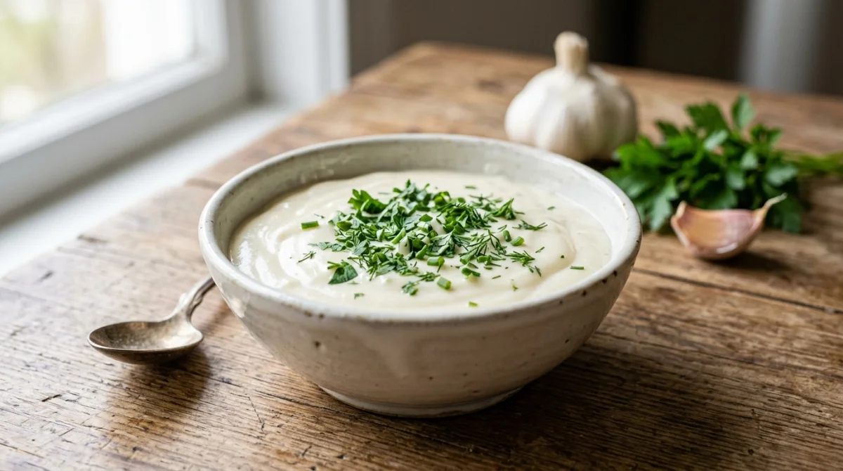 recette sauce blanche kebab avec crème fraîche