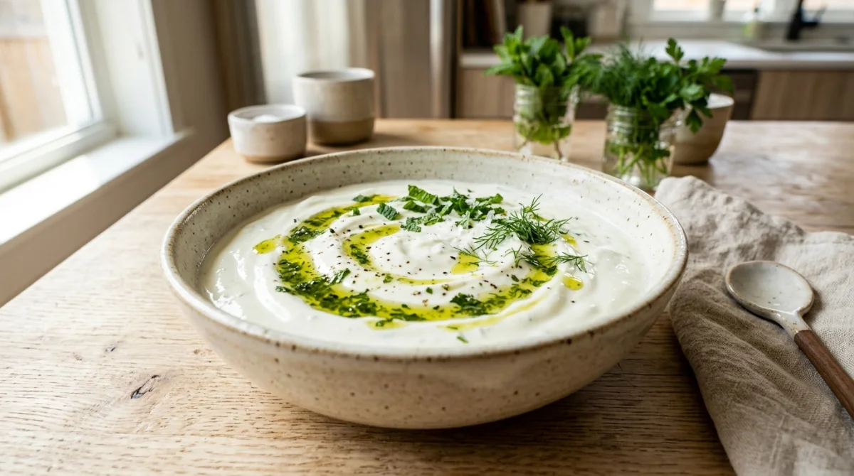 recette sauce blanche kebab avec crème fraîche